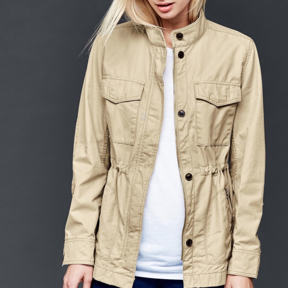 Gap Utility Jacket tan khaki medium